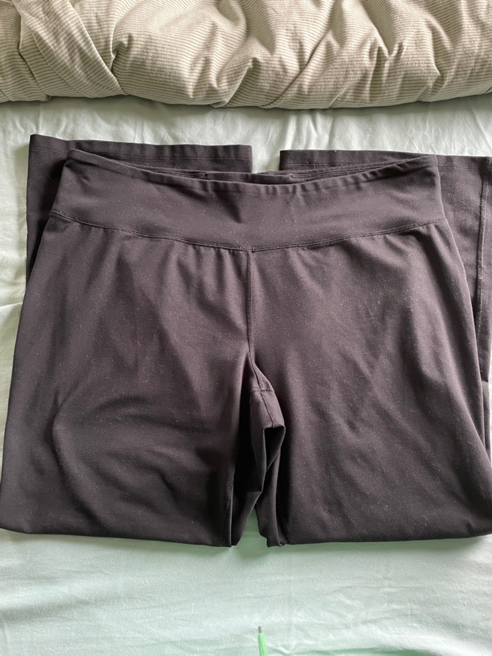 Lands' End Black Women's Active Leggings (2X)